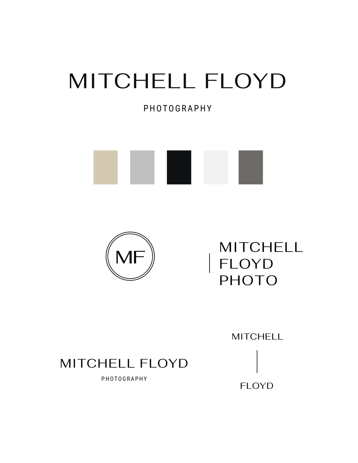 Mitchell Floyd brand kit by Jordan Cotton as an example of one of 5 Brand Kit Examples to Inspire Your Brand Identity.
